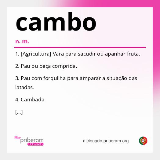Significado de cambo